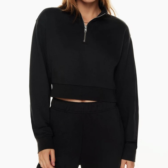 Cropped Quarter 1/4 Zip - Picture 2 of 5